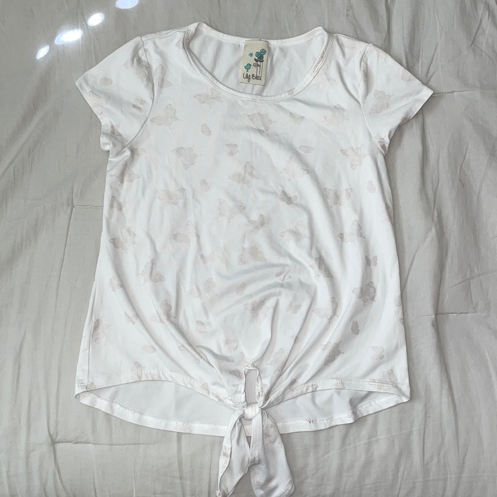 Lily Bleu kids butterfly tied shirt